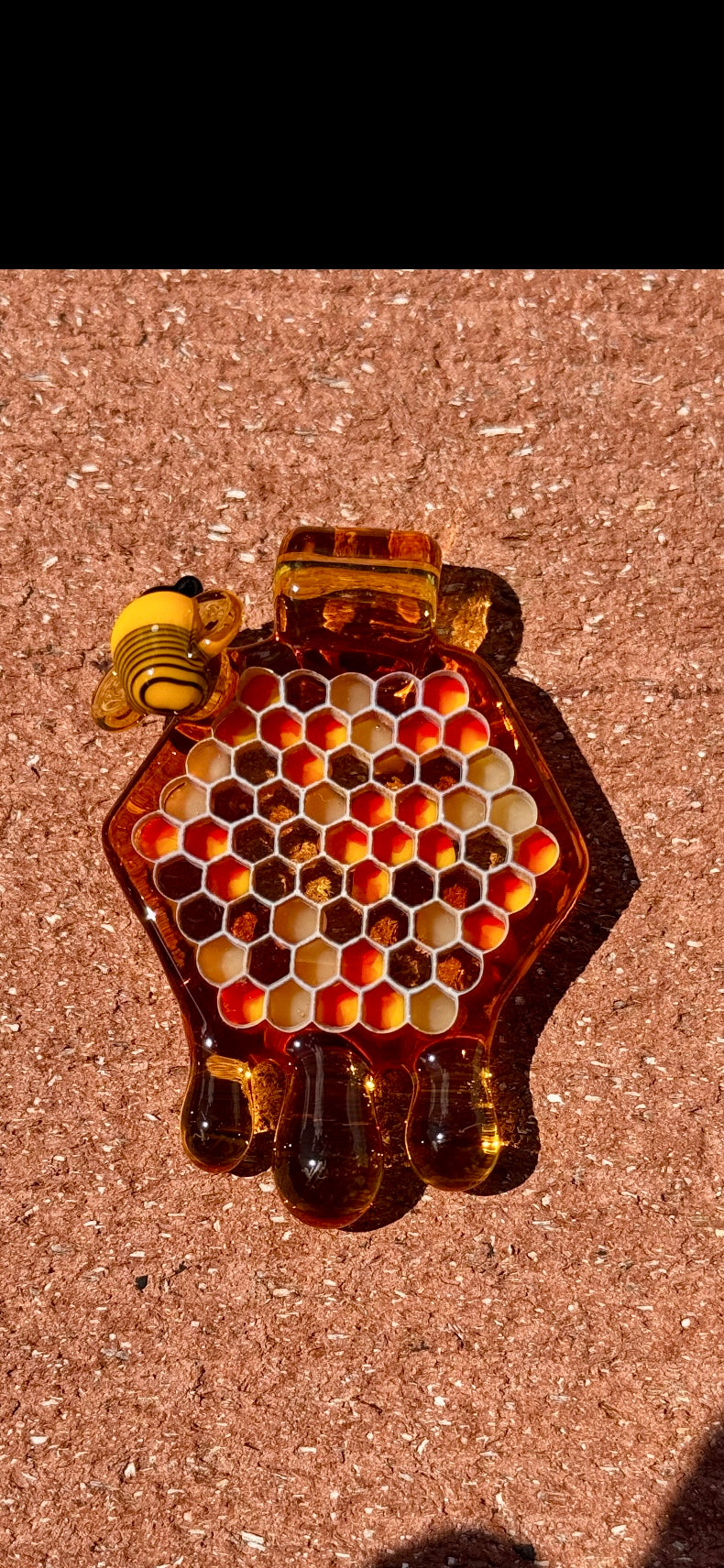 Large Dot Stacked Honeycomb Pendant