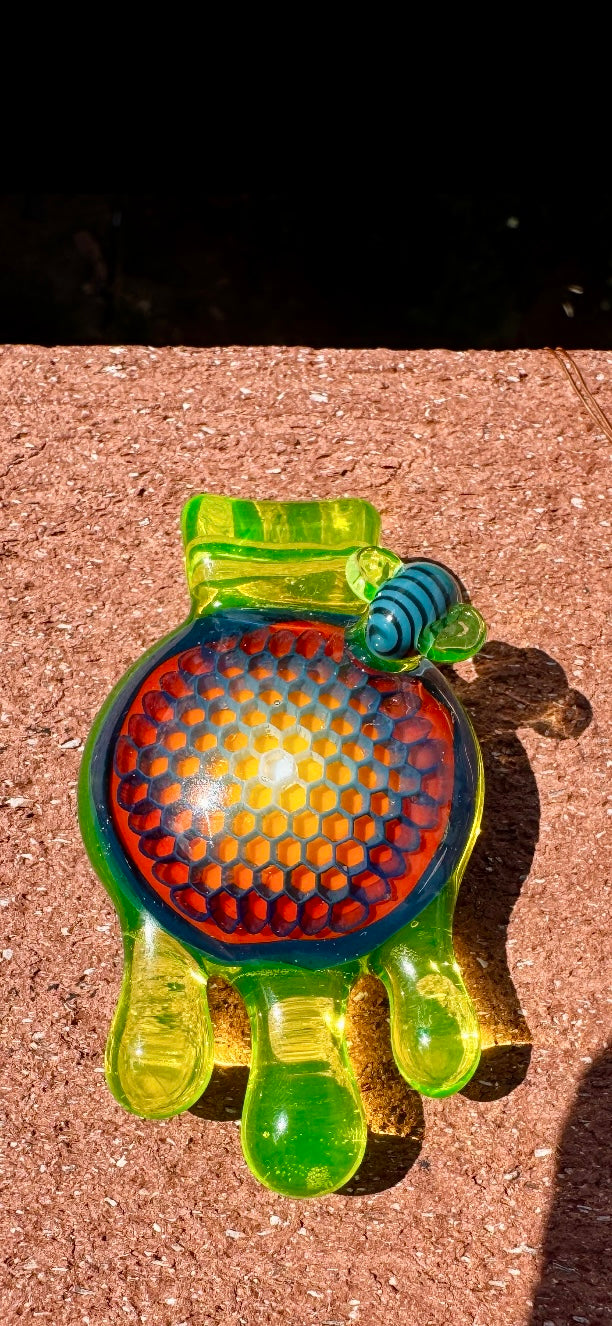 Large Dot Stacked Honeycomb Pendant