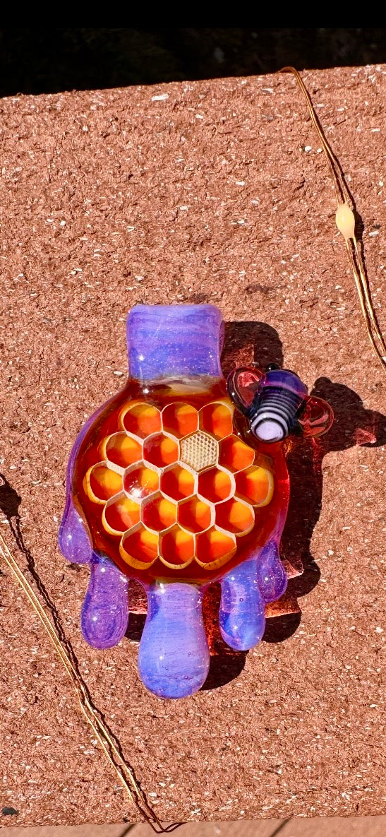 Large Dot Stacked Honeycomb Pendant